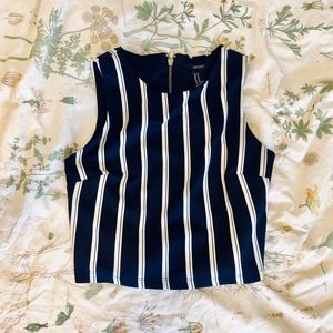 Forever 21 Striped Crop Top
